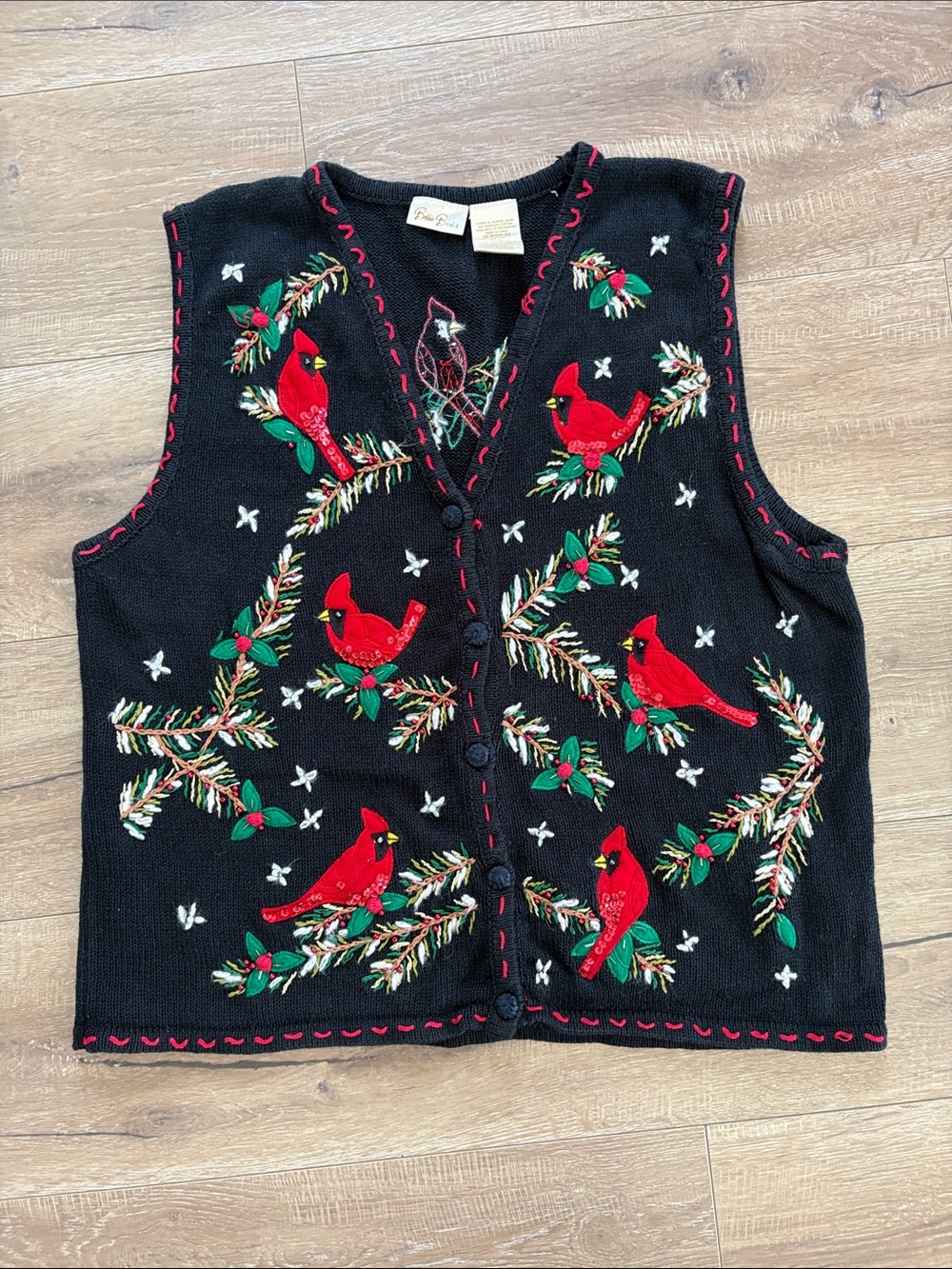 Bobbie Brooks Embroidered Vest
